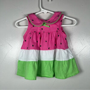 Goodlad Watermelon Dress and Hat Girls Size 6 Months NWT